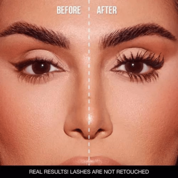A Máscara para Cílios 2 em 1 à Prova d'Água Huda Beauty combina volume intenso, alongamento e curvatura impecável. Com dois aplicadores inovadores, permite criar desde um efeito natural até um olhar dramático e marcante. Sua fórmula resistente à água garante longa duração sem borrar ou esfarelar. Perfeita para realçar os cílios com definição e elegância o dia todo!