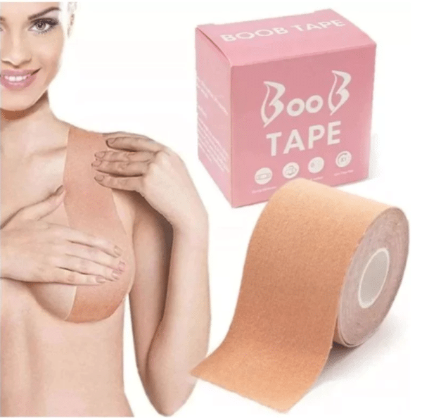 Sutiã Adesivo Boob Tape Invisível Prova D’Água: Sutiã adesivo transparente, à prova d'água, que oferece sustentação, conforto e discrição, ideal para roupas sem alças ou com decotes profundos. Proporciona liberdade de movimento e fixação duradoura, elevando e modelando os seios de forma natural e invisível.