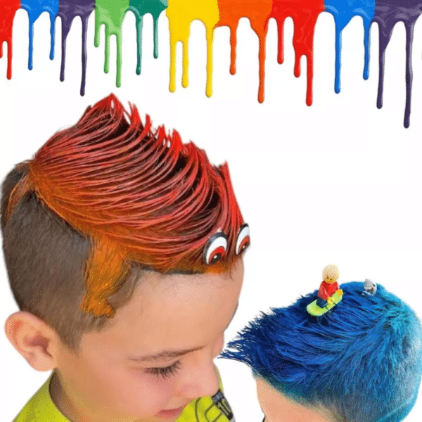 A Tinta Spray Temporária Colorida para Cabelo 150ml oferece uma maneira prática e divertida de mudar o visual instantaneamente!