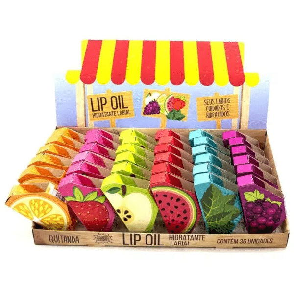 Super Poderes Lip Oil Quitanda – Óleo labial hidratante com brilho natural, nutrição profunda e aroma de frutas tropicais. Lábios macios e radiantes sem sensação pegajosa. 💋✨